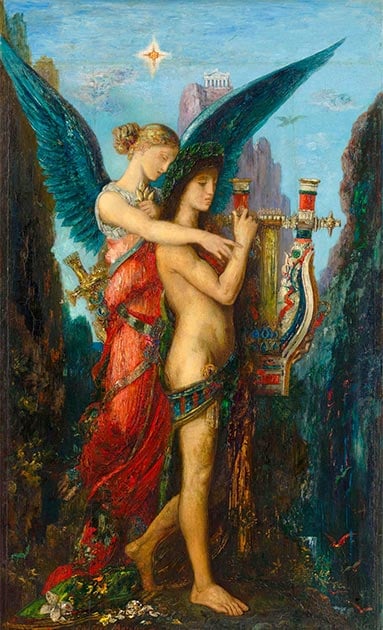 Hesiod und die Muse. (Hohum / Public Domain)