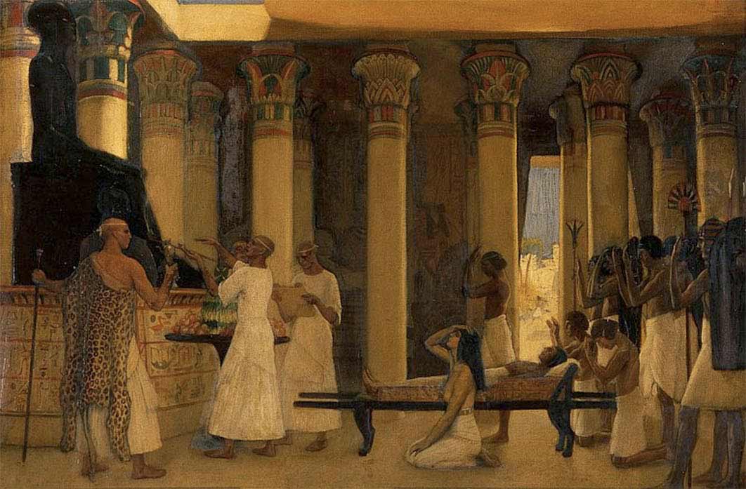 An invocation to I-em-hetep, the Egyptian deity of medicine by Ernest Board. (Wellcome Images/ CC BY-SA 4.0)