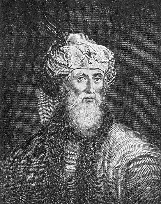 The romanticized woodcut engraving of Flavius Josephus appearing in William Whiston's translation of his works. (Public Domain)