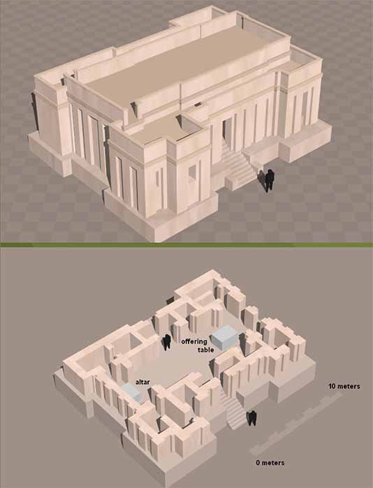 Se comenzaron a construir grandes edificios, que involucraban un gobierno centralizado. Templo de Eridu, último Ubaid. (Zunkir/CC BY-SA 3.0)