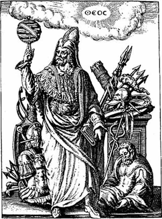 Engraving of Mercurius Trismegistus from Pierre Mussard, Historia Deorum fatidicorum, Venice, (1675) (Public Domain)