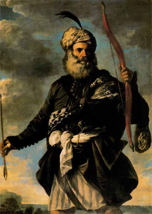 Un pirata bárbaro, de Pier Francesco Mola, (1650) (dominio público)