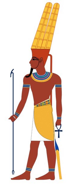 Typical depiction of the ancient Egyptian god Amun. (Jeff Dahl / CC BY-SA 4.0)