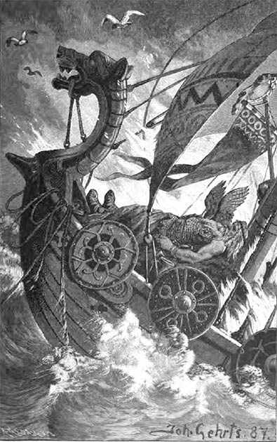 The research sheds fresh light on Viking ship burial traditions in both medieval Scandinavia and England. During Viking burials, the dead body was placed on his ship along with many prized possessions, before being set alight to symbolically sail off into the after-life. (Public domain)