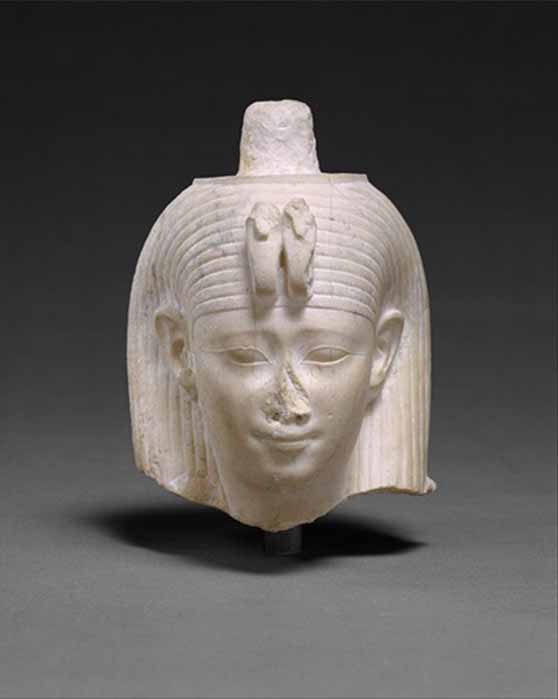 Head Attributed to Arsinoe II, depicted as an Egyptian divinity. Metropolitan Museum of Art (CC0)