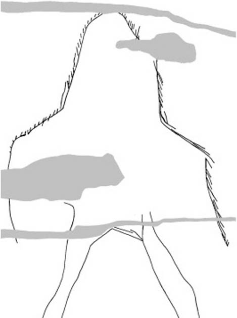 La imagen antropomórfica tallada en el colmillo podría representar a un humano disfrazado de camello. (Yuri Esin)