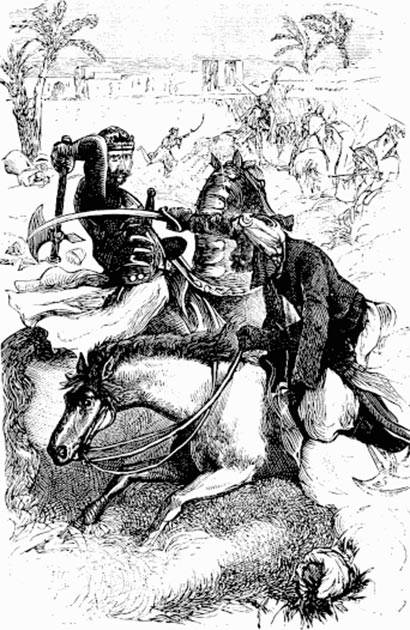 Frankish knight fighting against an Umayyad horseman. (Helix84 / Public Domain)