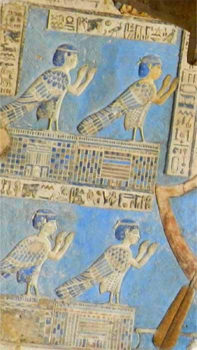 Hieroglyphs of BA at Abydos (Image: Courtesy Donald B Carroll)