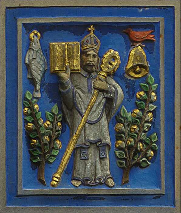 St Kentigern, better known as Mungo. Founder and patron saint of Glasgow. (CC BY-SA 2.0)