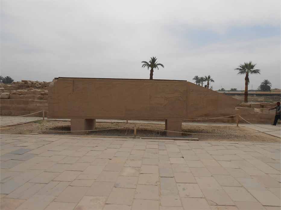 The horizontal obelisk of Pharaoh Hatshepsut (Image: Courtesy Donald B Carroll)