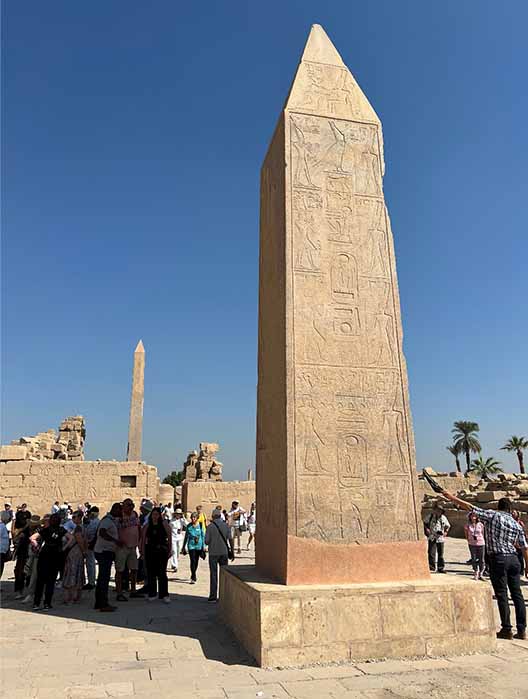 The erected obelisk at Karnak (Image: Courtesy Donald B Carroll)