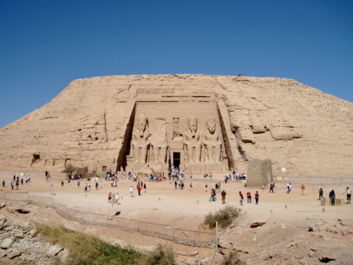 The Great Temple of Ramses II at Abu Simbel.