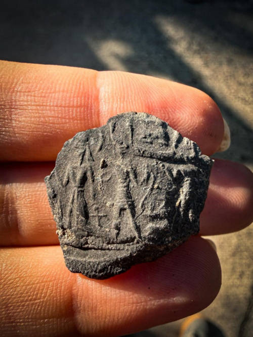 A cuneiform tablet dating back to 1500-1400 BC, unearthed during excavations at Accana Mound