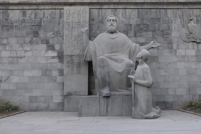 Mesrop Mashtots monument in Armenia