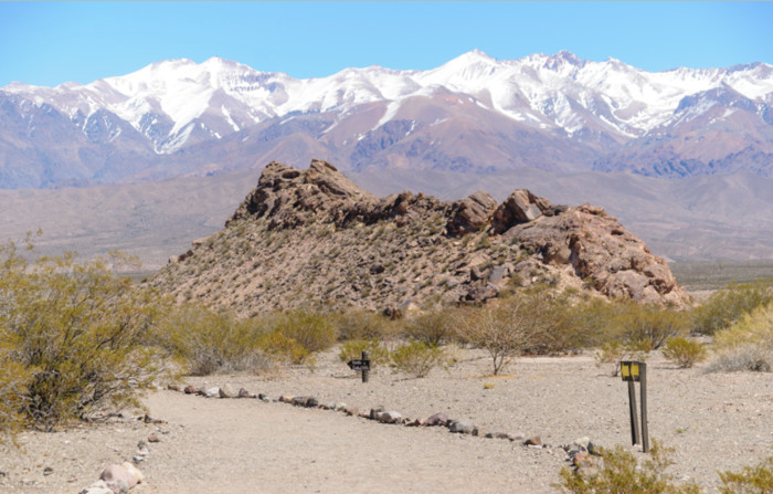 Landscape on the Andes near Upsallata, Argentina