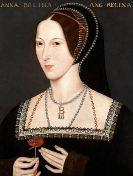The painting of Anne Boleyn at Hever Castle