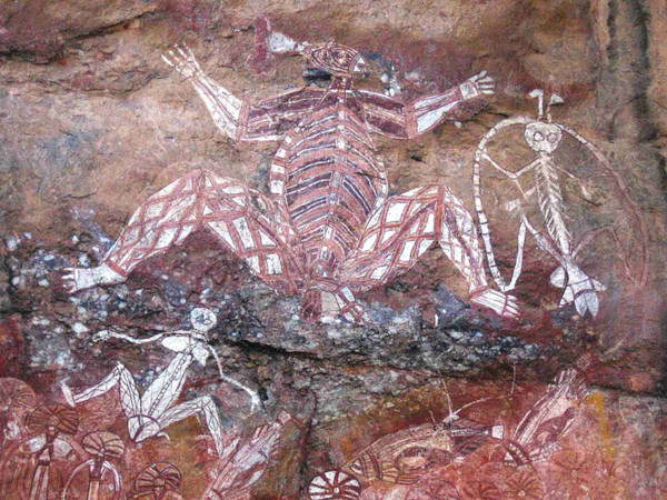 Aboriginal Rock Art, Anbangbang Rock Shelter, Kakadu National Park, Australia