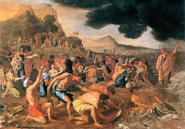 Exodus of the Israelites painting.