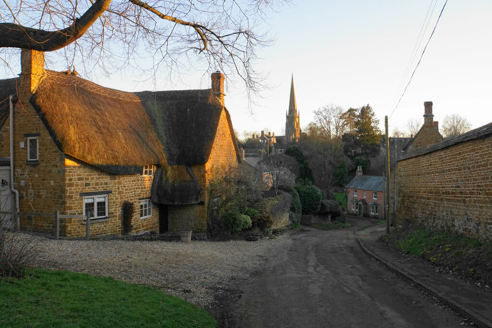Bloxham village, Little Bridge Road, Oxfordshire.
