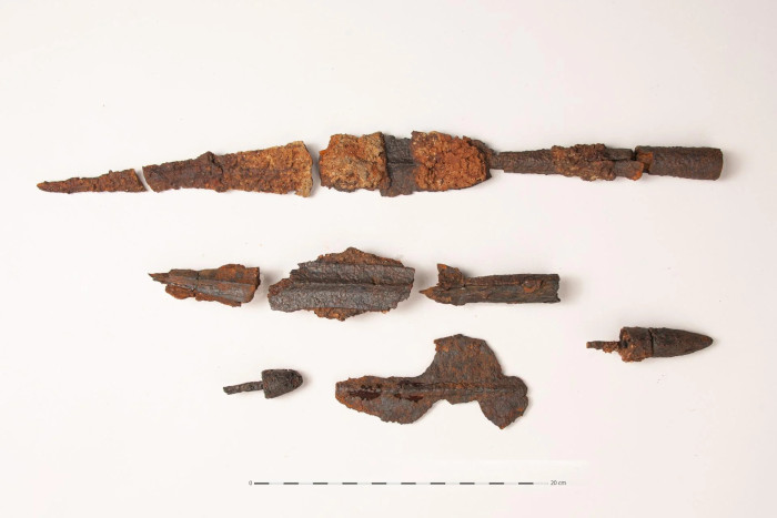 Spear heads from the site.