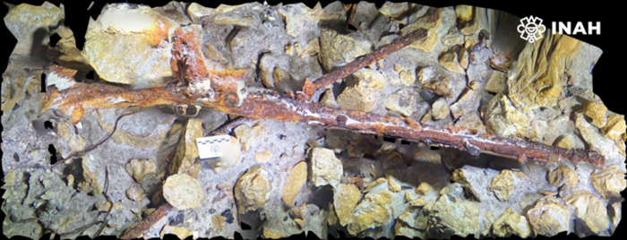 Rifle in the cenote.