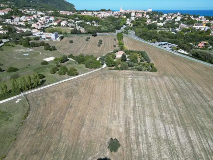 View of the area where the necropolis is located near Sirolo, central Italy