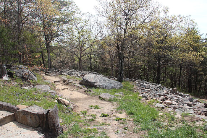 Fort Mountain stone wall ruins