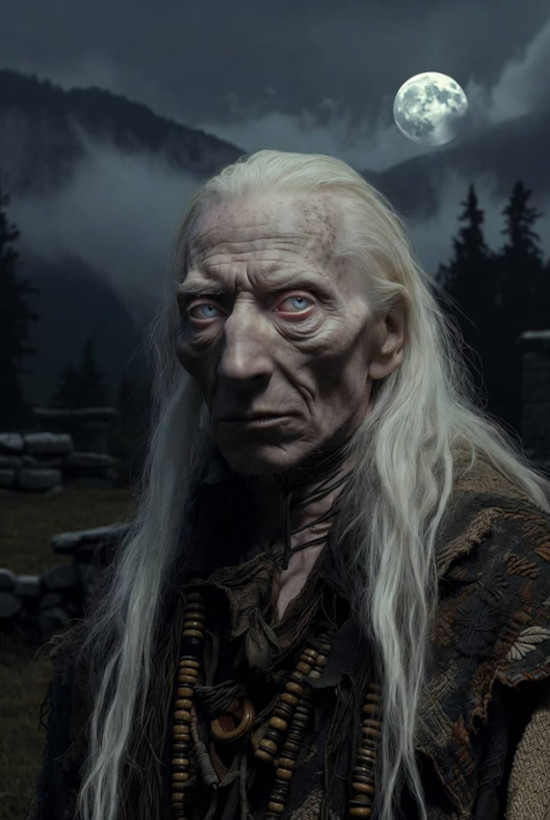 A mysterious albino Native American elder stands vigil in the moonlit Appalachian wilderness.