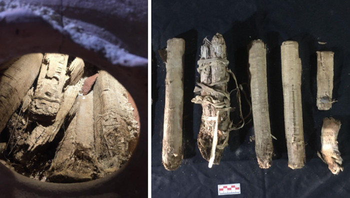 Papyri found in jar.