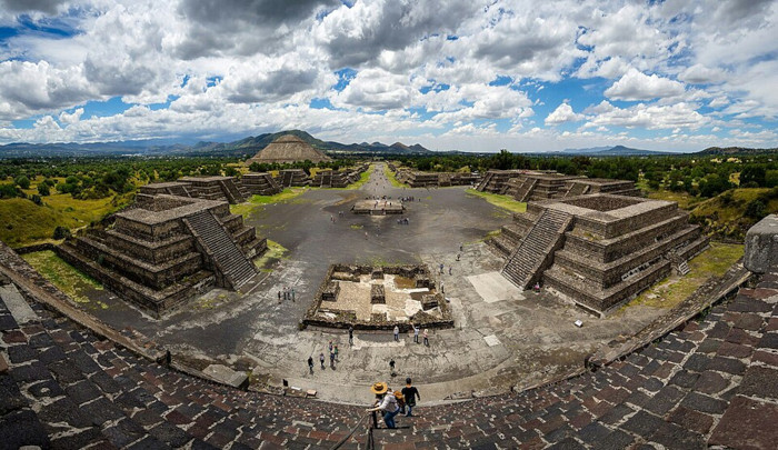 Panoramic view of Teotihuacan, Mexico