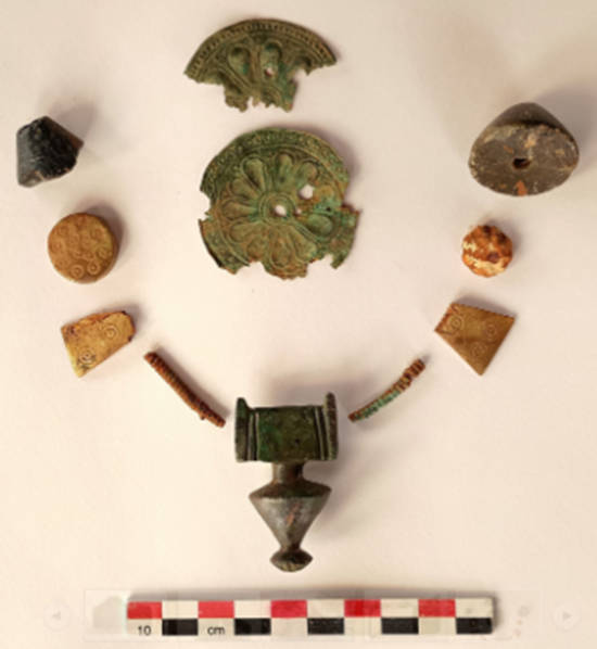 Young girls diadem and jewelry.