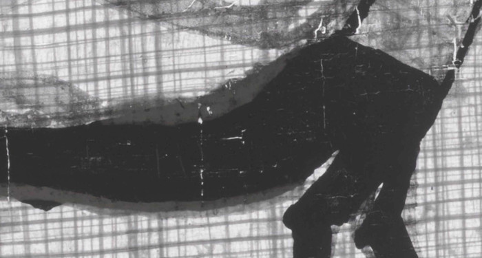 The corrective fluid analyzed using light infrared photography.