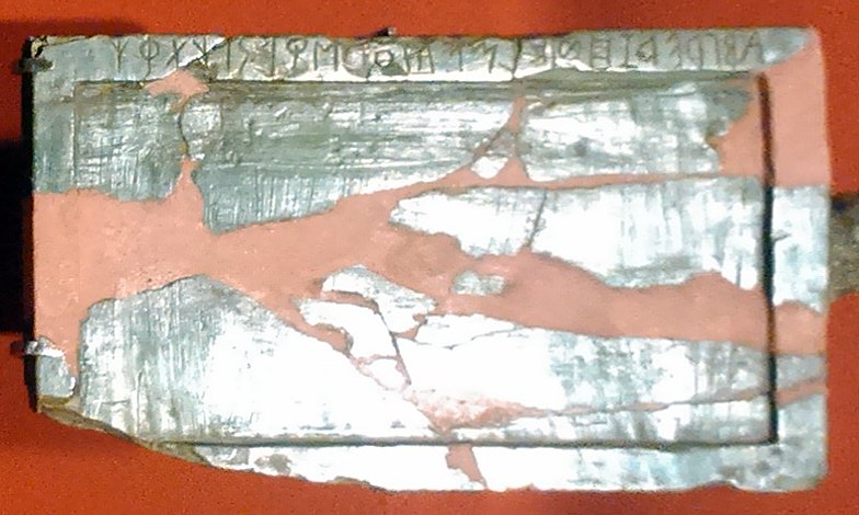 Etruscan Inscription Tablet