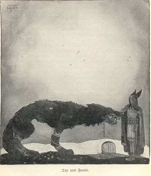 Fenrir and Odin