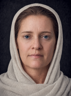 Forensic facial reconstruction of one of the key Västerhus individuals analyzed in the study