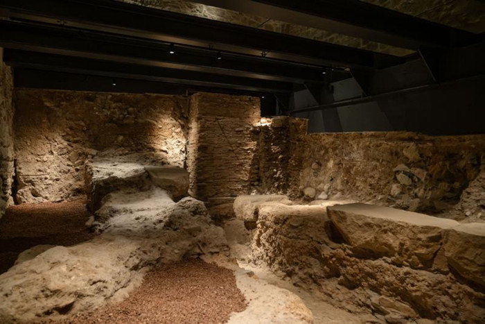 Remains of Roman construction found at the site