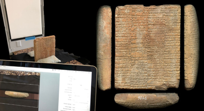 Technology used to examine the cuneiform texts