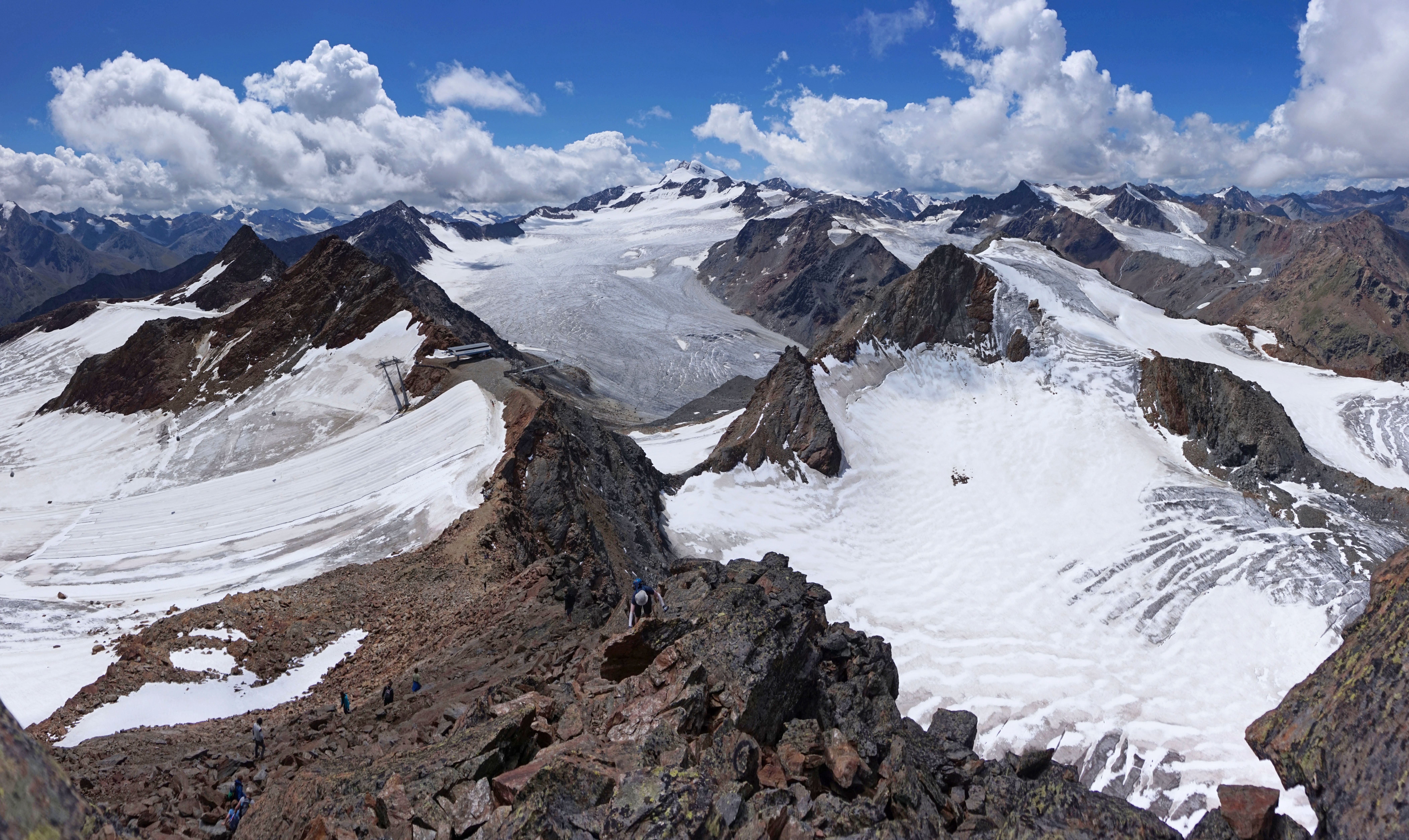 The Ötztal Alps, the unforgiving and icy landscape where Ötzi met his end. 