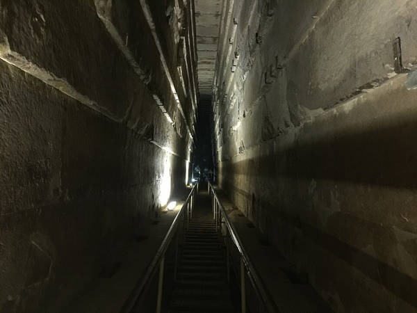 Grand Gallery of the Great Pyramid of Khufu.