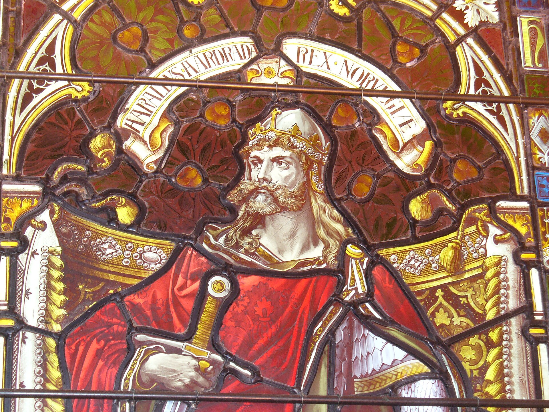 Harald Hardrada in Stained Glass, St Magnus Cathedral (Kirkwall)