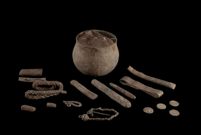 A 10th century Viking hoard.