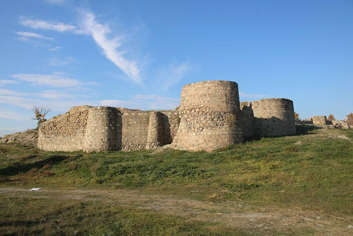 The fortress walls of Rustavi 