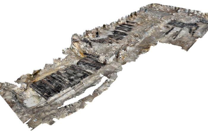 3D image of the complete archaeological feature