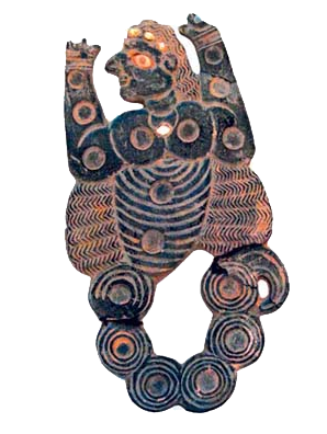 Jiroft Chlorite Pendant or Ritual Plaque