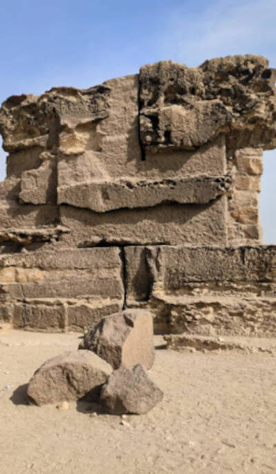 Larger stone blocks at the site.