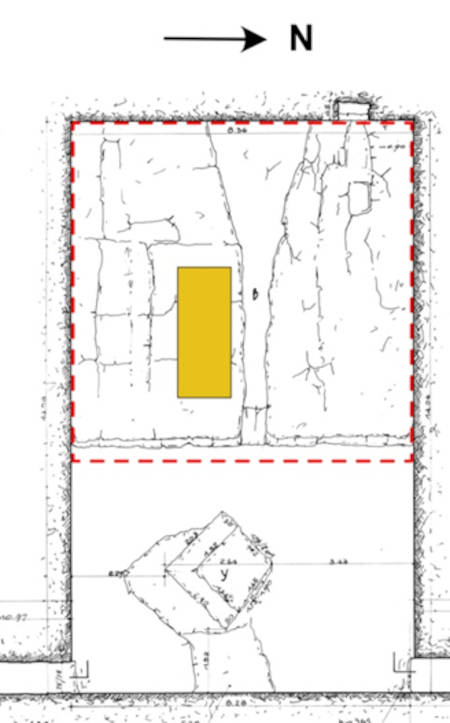 Diagram of the subterranean chamber