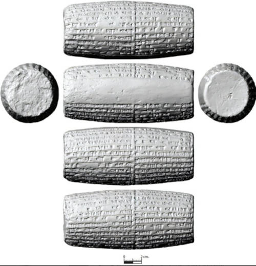 3D scan of one of the cylinders