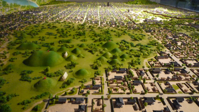 Diorama showing Gyeongju at the height of the Silla kingdom. 