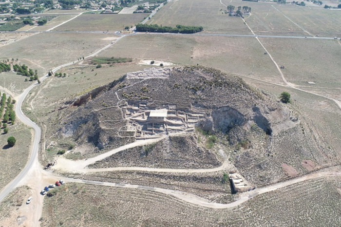 Aerial view of the Cabezo Redondo site.