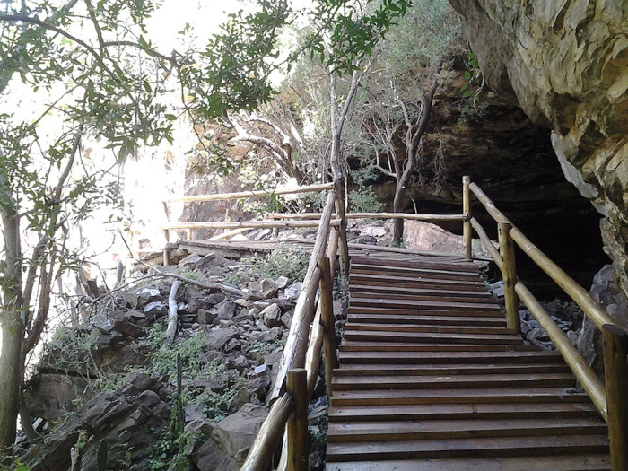 The entrance to Makapan's Cave in South Africa